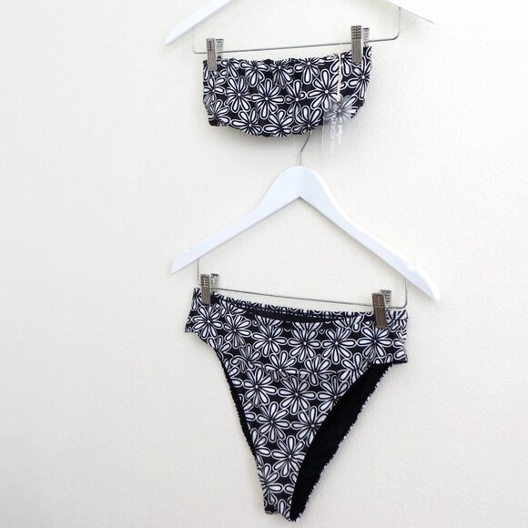 NEW! Kenny Flowers The Pedregal Black Banded Sporty Bikini Bottom SZ M, XL - Picture 5 of 9